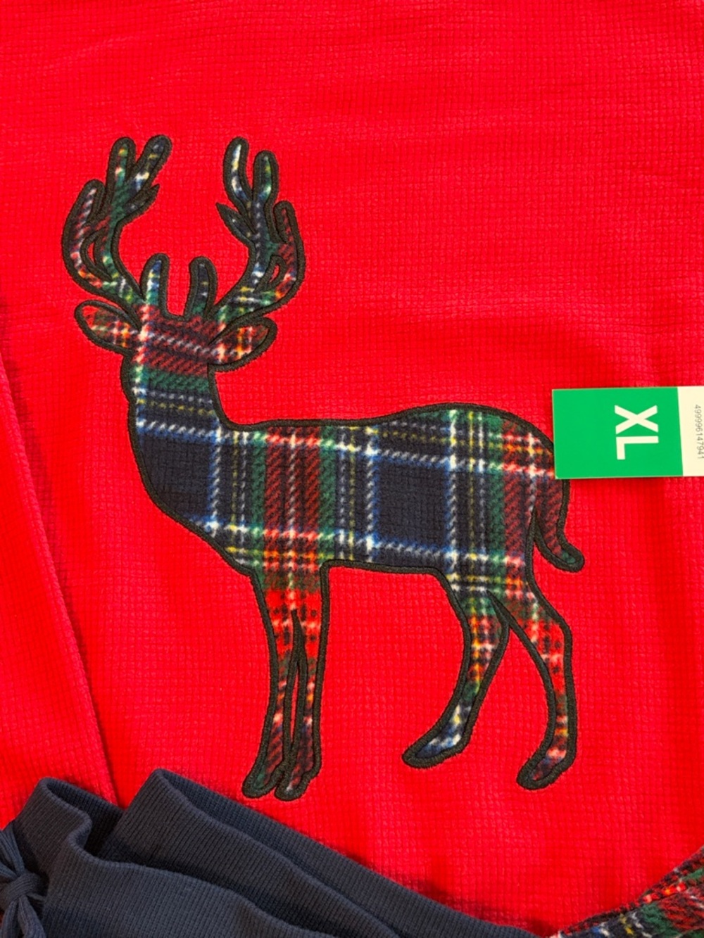 Eddie Bauer Women’s XL Red Plaid Reindeer Super Soft  Pajama Set - Picture 7 of 7